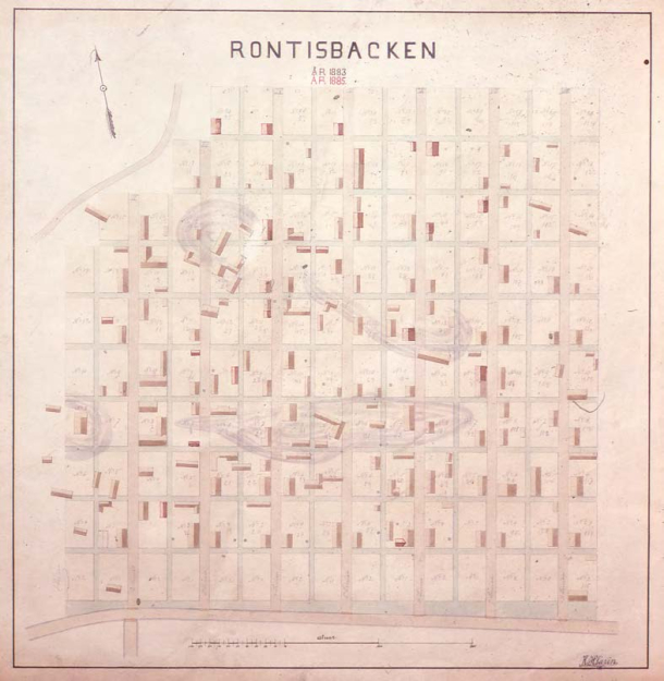 Kartta: Ronttismäki 1883 - 1885.